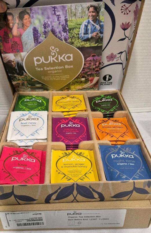 [BB 11/2024] 2 NEW Pukka Organic Tea Selection Boxes - 45 Tea Bags/Box