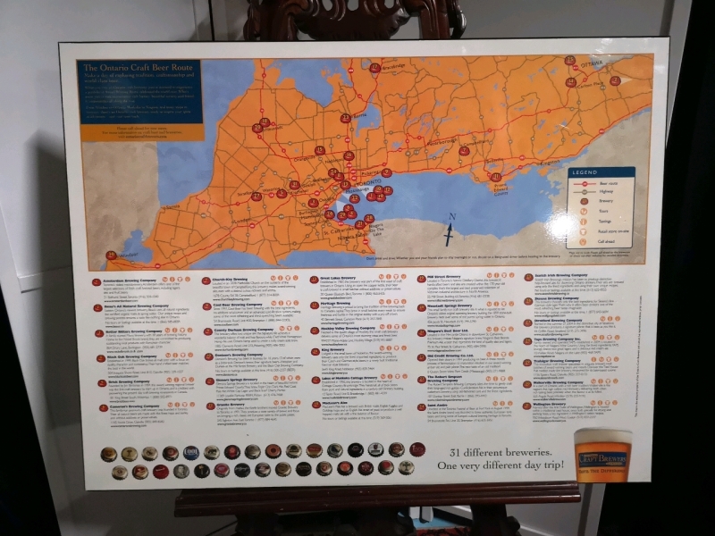 The Ontario Craft Beer Route Wall Plaque