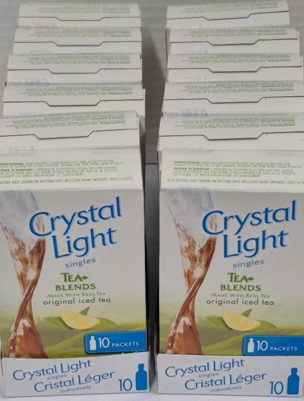 [BB 26 NOV 25] 12 New Packs of 10 Crystal Light Singles Tea Blends
