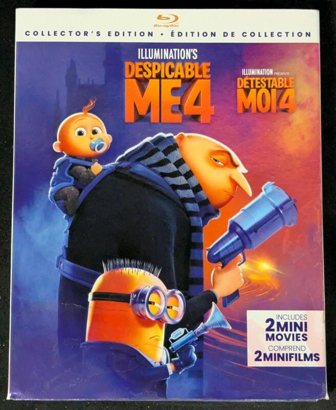New Blu-Ray DESPICABLE ME 4 : Collector's Edition With 2 Mini Movies