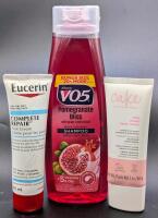 [Exp 04/2026] New Eucerin Complete Repair Foot Cream, V05 Pomegranate Bliss Shampoo & Cake Milk Made Hand Cream