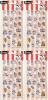 4 New 32-Packs TOKIDOKI Popcorn Puff Sticker Sheets, Most Stickers Around 1" Long