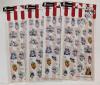 4 New 32-Packs TOKIDOKI Popcorn Puff Sticker Sheets, Most Stickers Around 1" Long - 2