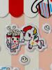 4 New 32-Packs TOKIDOKI Popcorn Puff Sticker Sheets, Most Stickers Around 1" Long - 3