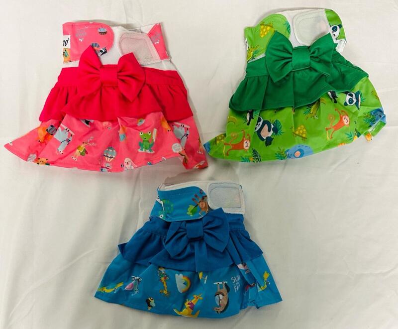 New Dono Female Small Washable Dog Diapers &ndash; 3 Pack