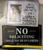3 Metal Signs and 1 Picture Frame - 3