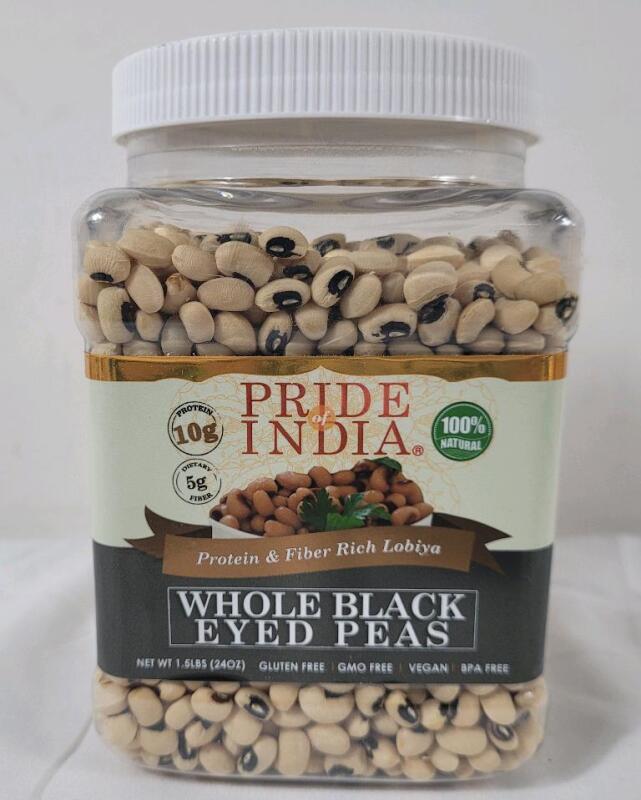 [BB 2023 JUNE] Pride of India : Whole Black Eyed Peas , 1.5lbs. .