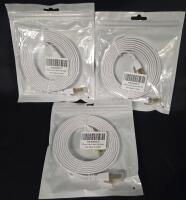 3 New Ethernet 6.6Ft Cables
