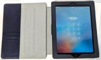 [As-Is] 2012 APPLE iPad Retina 16GB 3rd gen Wi-Fi, Cellular, [Password Locked], IMEI 013217008185436, Serial DMPHX70QDVGG In iSkin Case, Crack in Screen