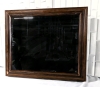 Deep Hinged Glass-Top Wood Display Case 23.4" x 19.5" x 3.75" (3" inner depth) - 3