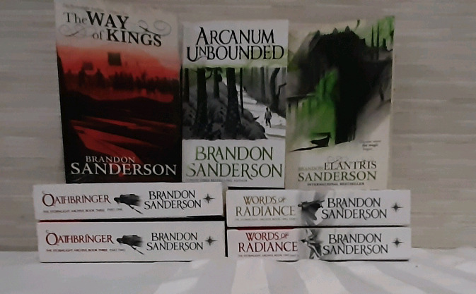 6 Softcover Novels by Brandon Sanderson