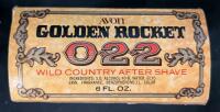 Vintage Avon Golden Rocket 022 Aftershave Bottle