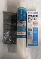 3 Piece Kitchen Utility Set - Samsung Water Filter, Kitchen Sink Splash Guards 30", Non-Adhesive Shelf Liner 12in x 5ft