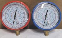2 New Air Conditioner Pressure Gauge