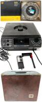 Vintage KODAK 5600 Carousel Projector With Remote Control, 80-Slide Carousel Tray & Original Case, Tested For Power, Remote Functions, Light Working, Small Broken Black Piece, Extra Halogen Bulb