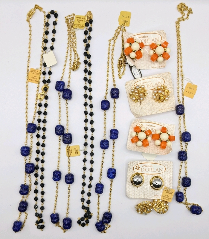 Great Collectable Vintage D'ORLAN Jewelry: Necklaces & Earrings