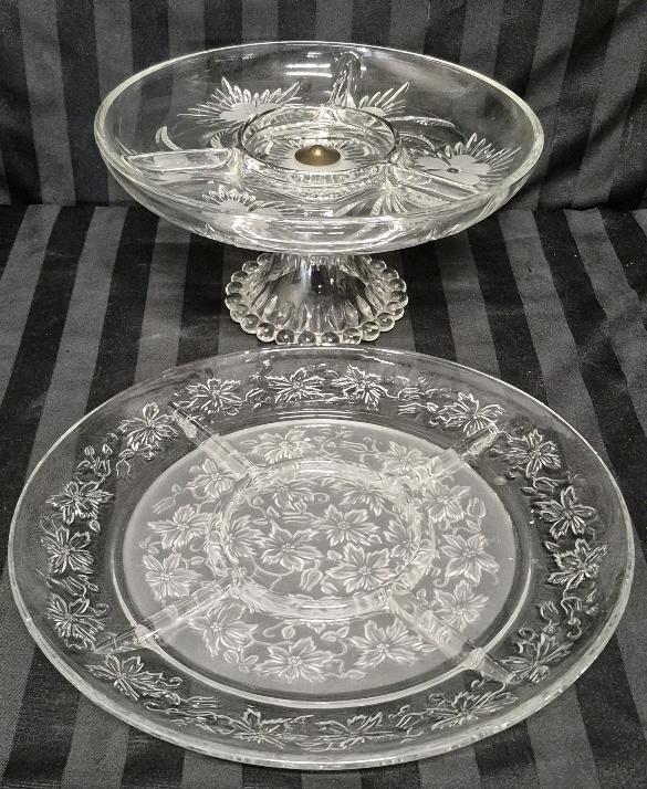 2 Crystal/Glass Vintage Serving Dishes
