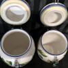 4 Tuscano Orchard Hand-Painted Ceramic Canisters 5.5" to 9.5" Tall - 3