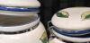 4 Tuscano Orchard Hand-Painted Ceramic Canisters 5.5" to 9.5" Tall - 4