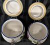 4 Tuscano Orchard Hand-Painted Ceramic Canisters 5.5" to 9.5" Tall - 7