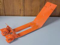 Orange Metal Centershield . Measures 6 ⅛" wide & 22.5" long