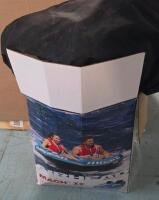 Airhead Mach II 2-Person Towable Inflatable Water Tube, 69" Diameter, Kwik-Connect, Nylon Cover- used