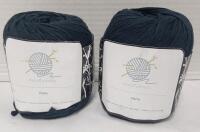 2 new Skeins mindfulknits Paris 100% Cotton Yarn, DK Weight, 436 yd Total, Machine Washable