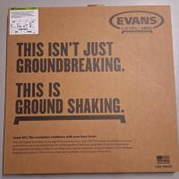 As New Evans 22" 2Ply Clear Batter Bass drum head