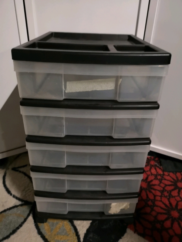 5 Drawer Storage Unit on wheels