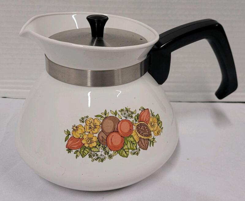 Vintage Corning Ware "Spice of Life" Teapot.