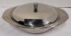 Vintage MCM AMC Classic Stainless Steel Serving Dish w/Lid