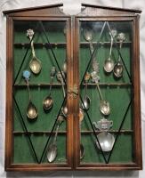 Vintage Wooden Wall Spoon Rack