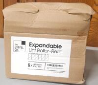 New 6-Pack The Useful Co. Expandable Lint Roller Refill , 90 Sheets Per Roll, X0040CD9NP, New in Damaged Box