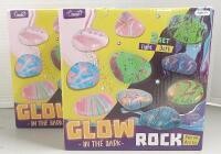2 New Glow In The Dark Rock Pouring Art Kits