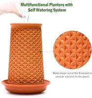 New FORRORA Self-Watering Terracotta Hydroponic Planter 21.5cm