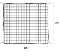 New - Xeternity Heavy Duty Golf Netting - High Impact Practice Barrier Net,Ball Containment for Hitting, Driving and Chipping,Golf High Impact Net . Measures 10ft&times;15ft . Black