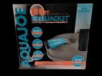New - AquaJoe 100ft. Fiberjacket Garden Hose , Kink & Twist Free . 5/8" Inside Diameter . 600 PSI Burst Rate