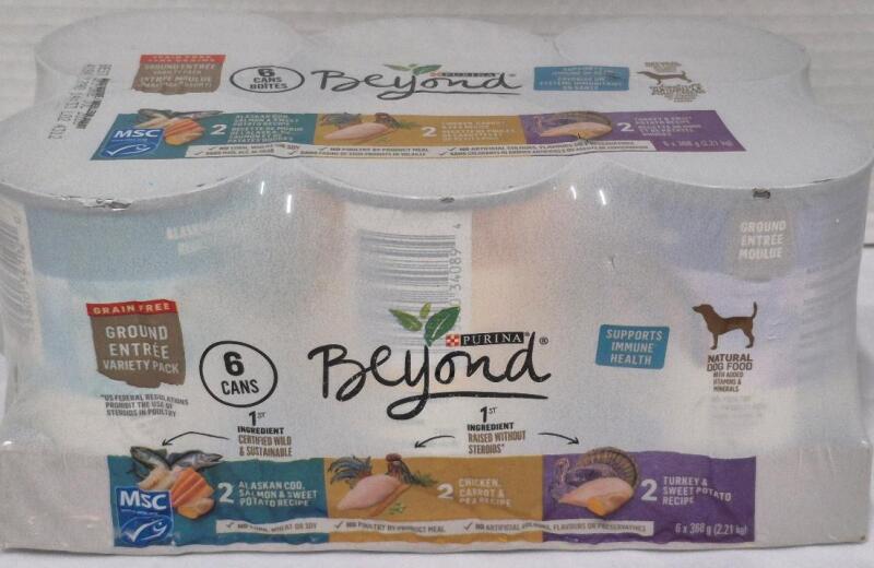 [BB 2026 JUL] 6 New Purina Beyond Ground Entree Variety Pack Dog Food 368g/Can