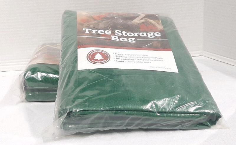 2 New Zober Christmas Tree Storage Bag 65"x15"x30", Fits Up to 9 Ft Tree, 600D Polyester, Green