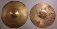 2 Drum Cymbals, 16" and 14"