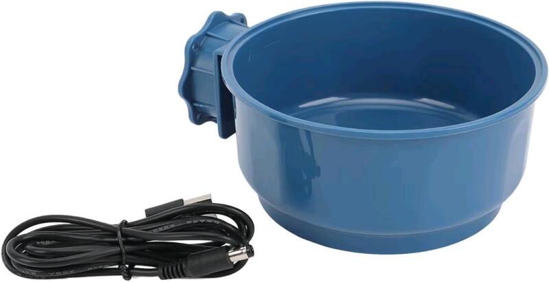 New 600ml Heated Pet Water Bowl, Dog Crate Water Bowl, Hanging Winter Dog Bowl Can Attatch To Sides Of Kennel