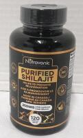 exp June 2027, Nutravonic Purified Shilajit Capsules 120ct 250mg 50% Fulvic Acid NPN 80108910 Canada