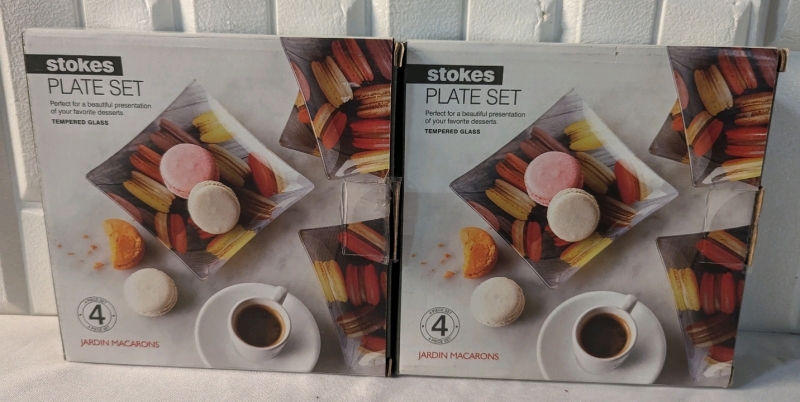 2 New Stokes Plate Sets. 4 plates in each.