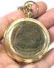 Neat New Brass Pocket Compass / Push Button Pocket Compass, 1.8" Diameter on 10" Long Chain - 4