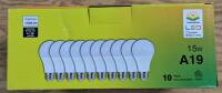 10 Pack LED Bulbs - Warm White - 1500 lumen - 15W - A19