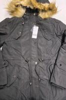 New sz Medium Women's Winter Coat - Detachable Faux Fur on Hood - Black