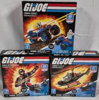 3 New G.I. JOE Construction Sets