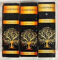 3 New Crystal Healing Gemstone Trees, Includes 2 Black Tourmaline and 1 Rose Quartz