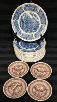 19 Vintage Fair Winds Plates & Butter Pats - England