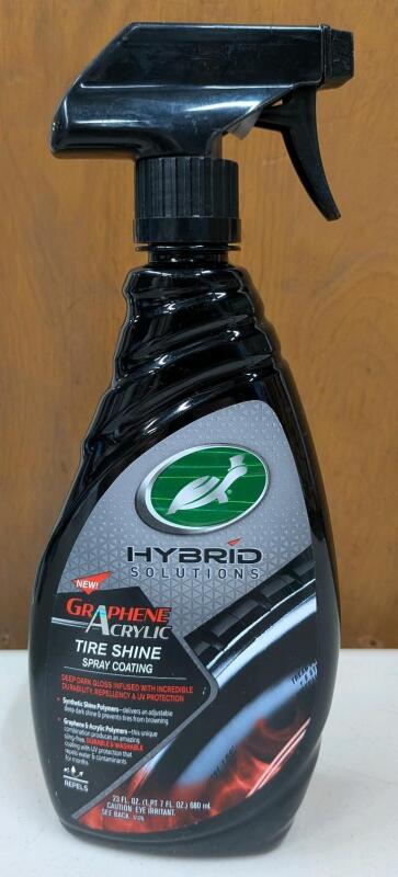 New Hybrid Solutions Graphene Acrylic Tire Shine Spray Coating.